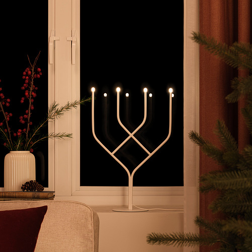 FRÖJDA LED 4-armed candelabra