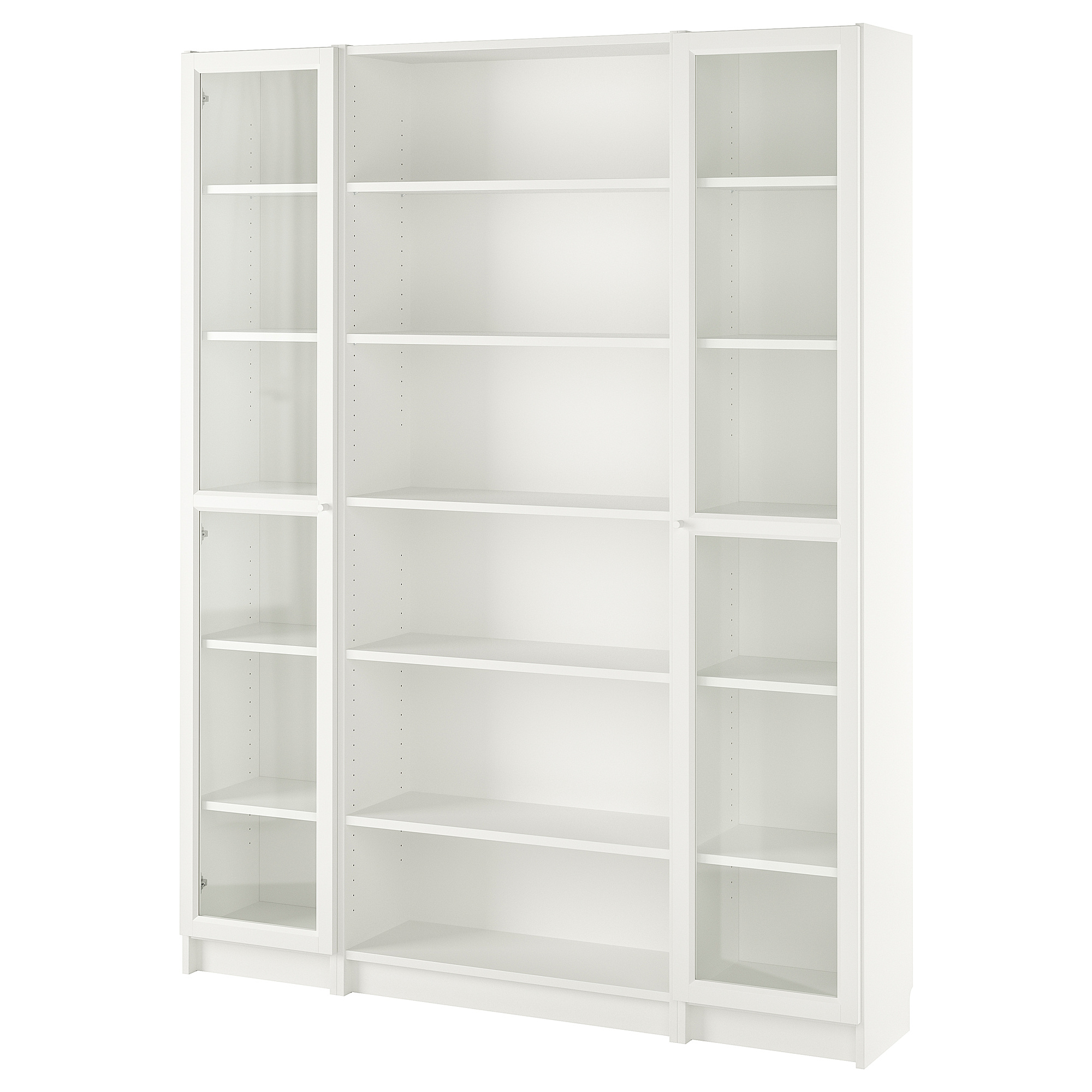 BILLY/OXBERG bookcase combination w glass doors