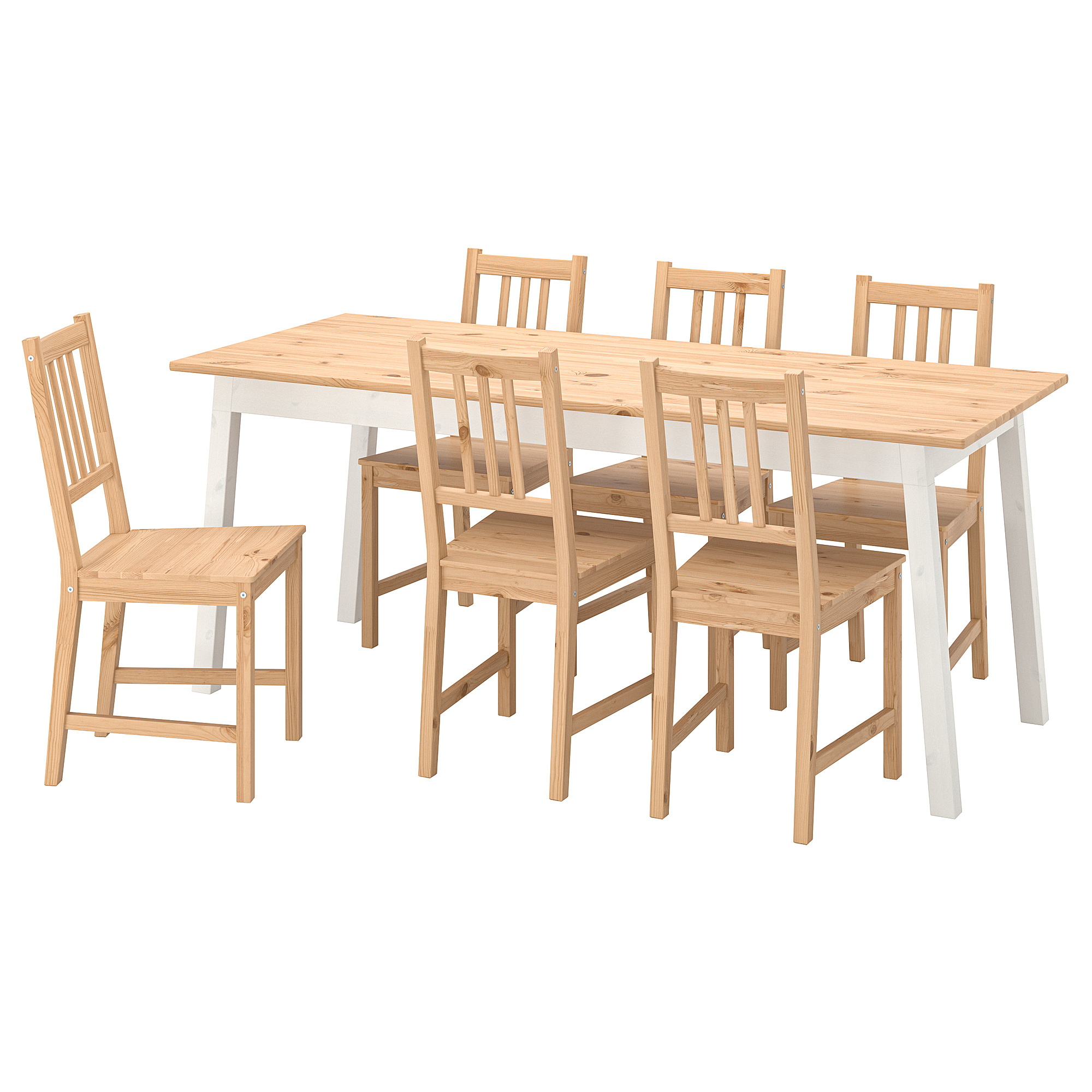 PINNTORP/PINNTORP 餐桌附6張餐椅
