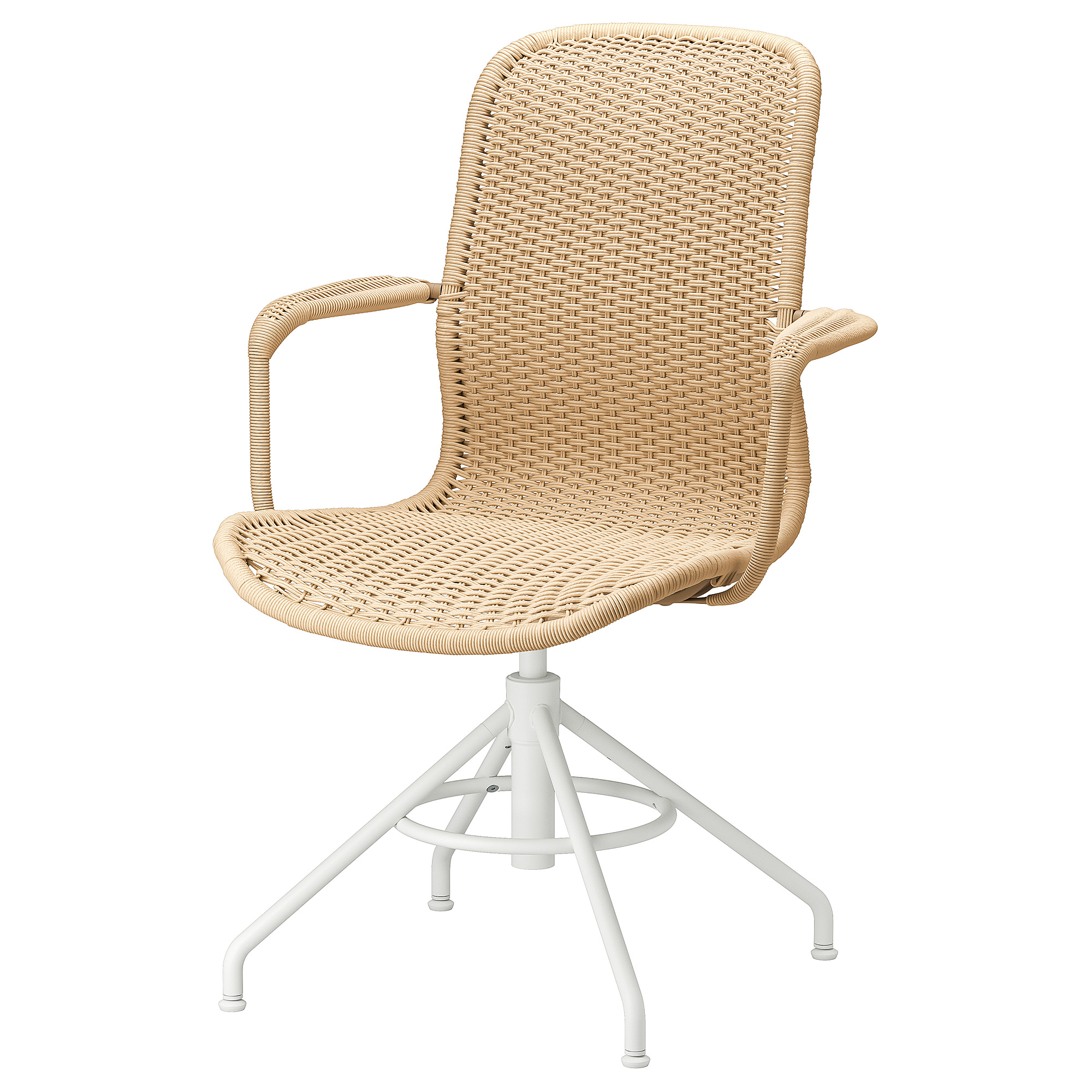 STIGBYGEL swivel chair with armrests