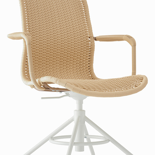 STIGBYGEL swivel chair with armrests