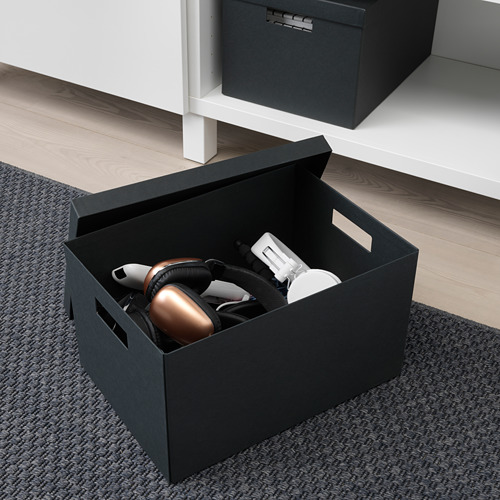 TJENA storage box with lid