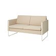 VACKERBY - 2-seat sofa, Remmarn grey-beige, 129x67x41 cm | IKEA