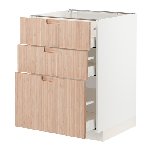 METOD/MAXIMERA base cabinet with 3 drawers