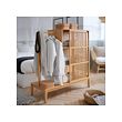 NORDKISA open wardrobe with sliding door, bamboo, 120x186 cm (471/4x731/4)  - IKEA CA