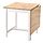 PINNTORP - 折疊桌, 淺棕色/染白色, 67/124x75 公分 | IKEA 線上購物 - PE872927_S1