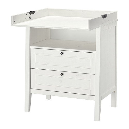 SUNDVIK changing table/chest of drawers