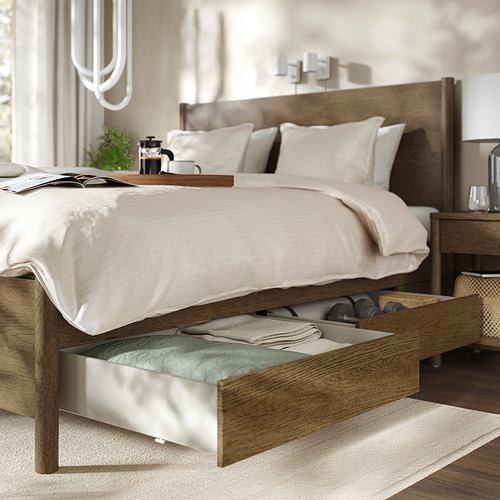 TONSTAD bed frame with storage