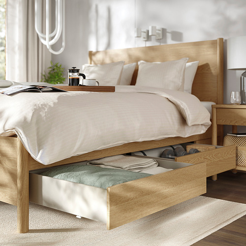 TONSTAD bed frame with storage