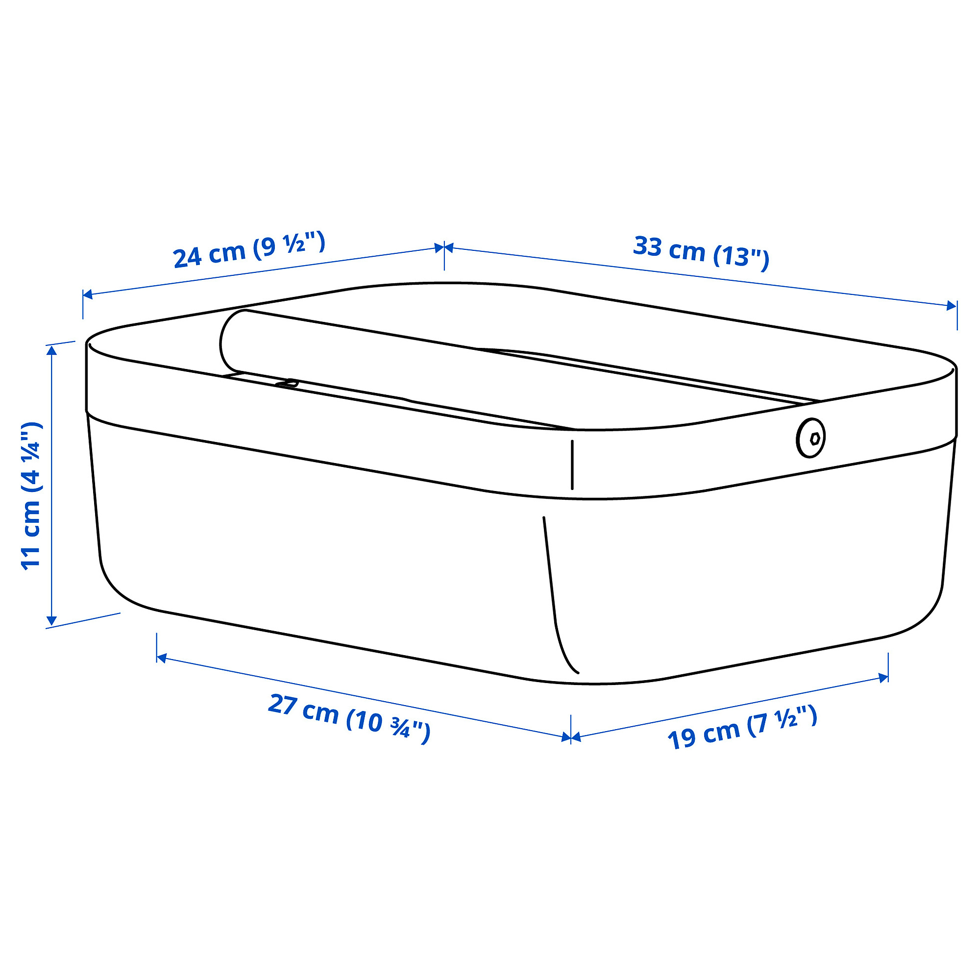 RISATORP basket with compartments