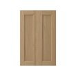 VEDHAMN 2-p door/corner base cabinet set, oak, 33x76 cm (13x30