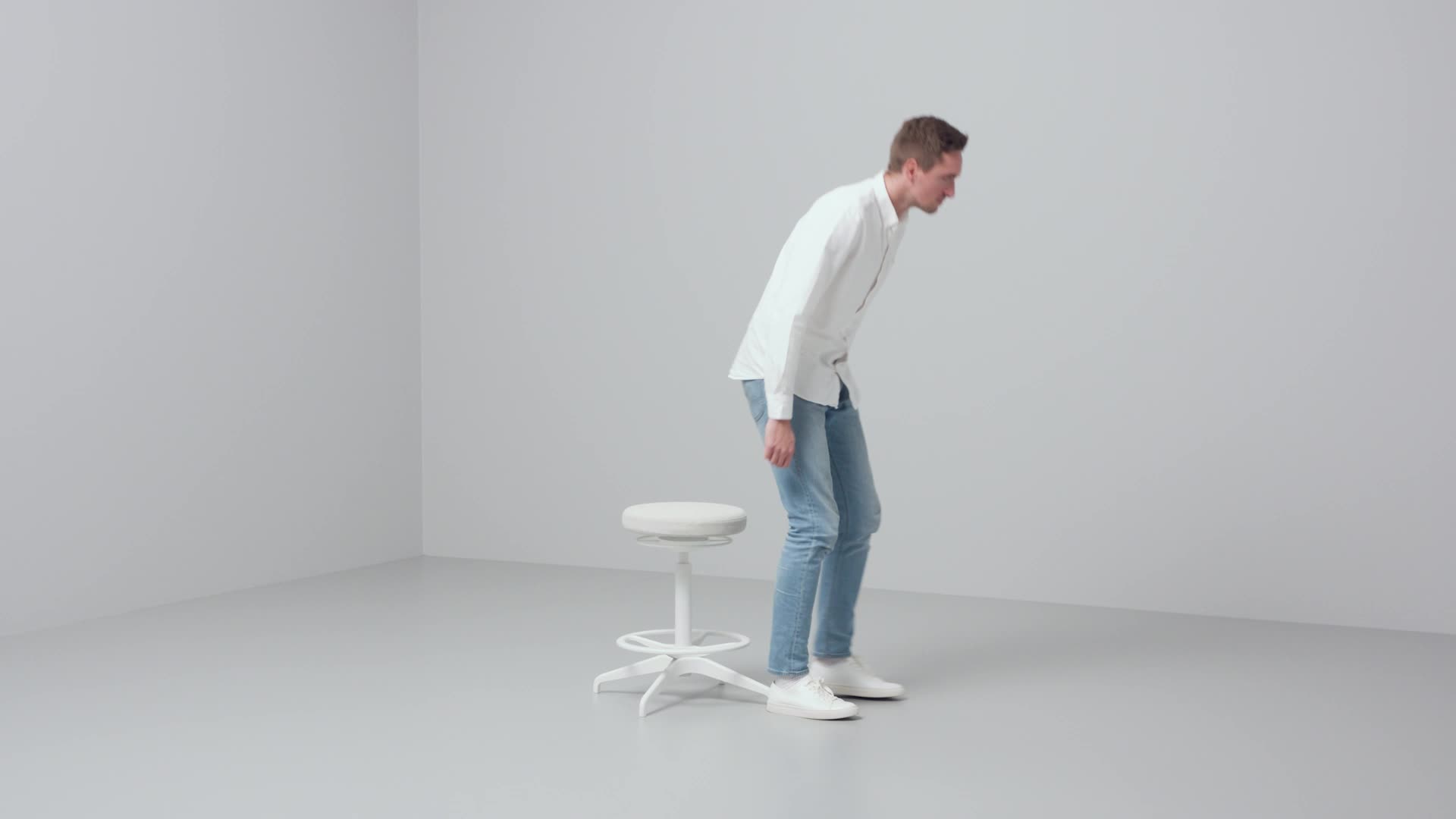 LIDKULLEN Sit/stand support, Gunnared dark gray - IKEA