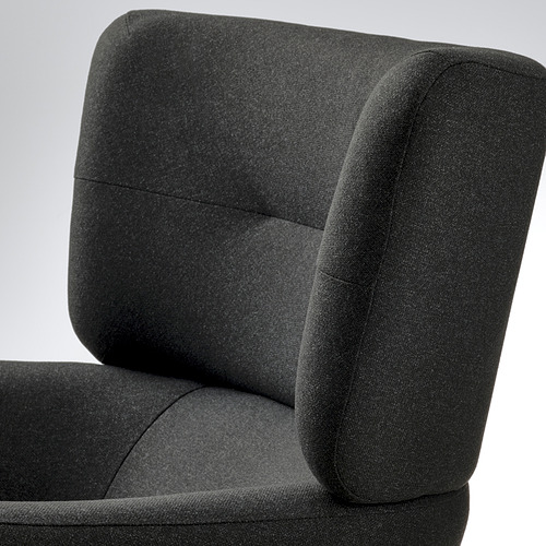 OSKARSHAMN wing chair with footstool