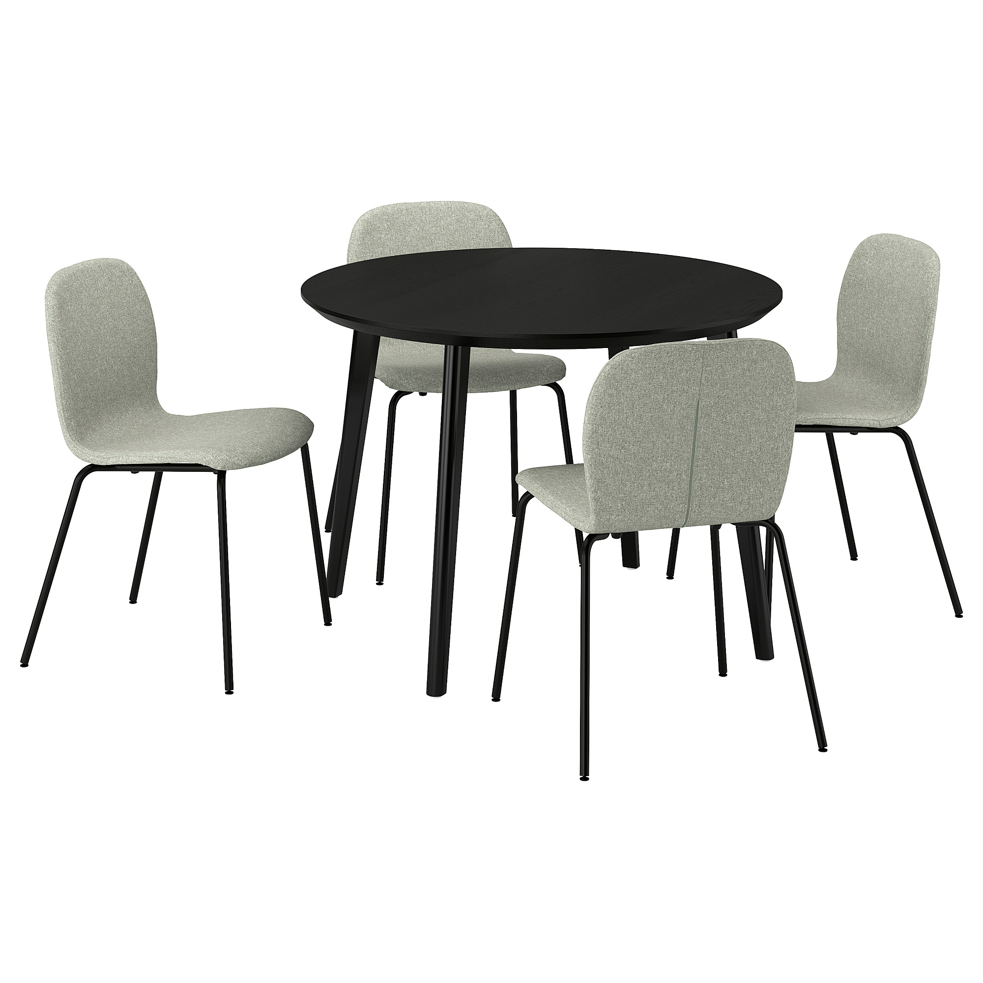 LISABO/KARLPETTER 餐桌附4張餐椅