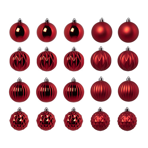 VINTERFINT tree ornament in bag, set of 20