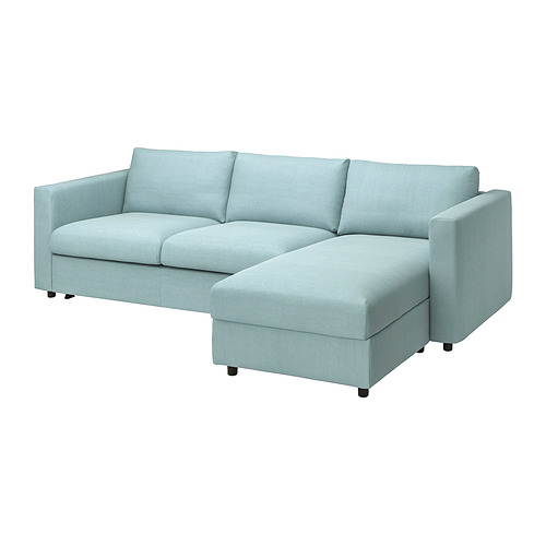 VIMLE 3-seat sofa-bed with chaise longue