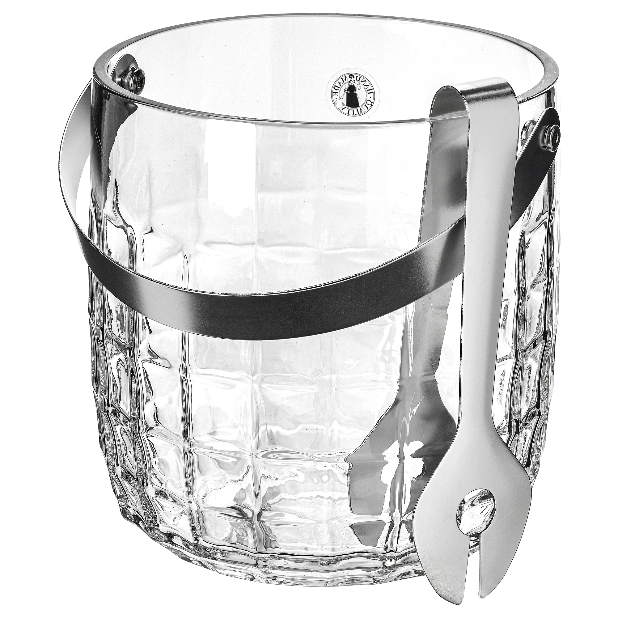 FRÖJDA ice bucket with tongs