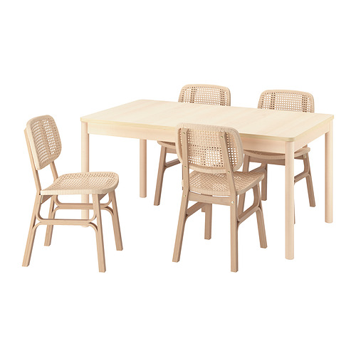 RÖNNINGE/VOXLÖV table and 4 chairs