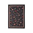 KLOCKBUSKE - rug, flatwoven, dark grey/flower | IKEA Taiwan