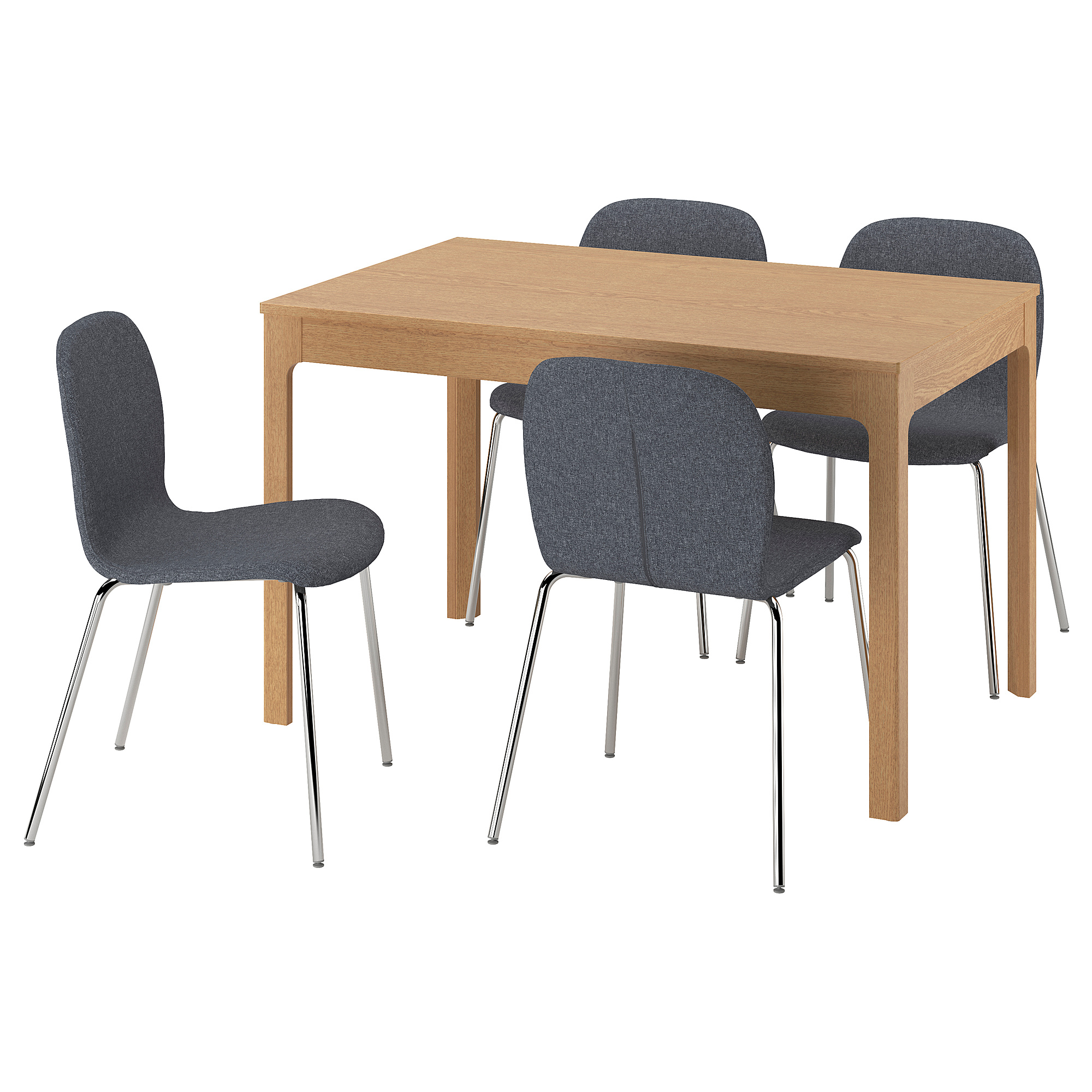 EKEDALEN/KARLPETTER table and 4 chairs