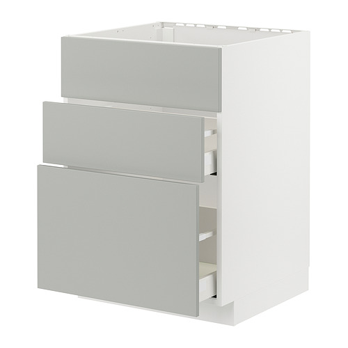 METOD/MAXIMERA base cab f sink+3 fronts/2 drawers