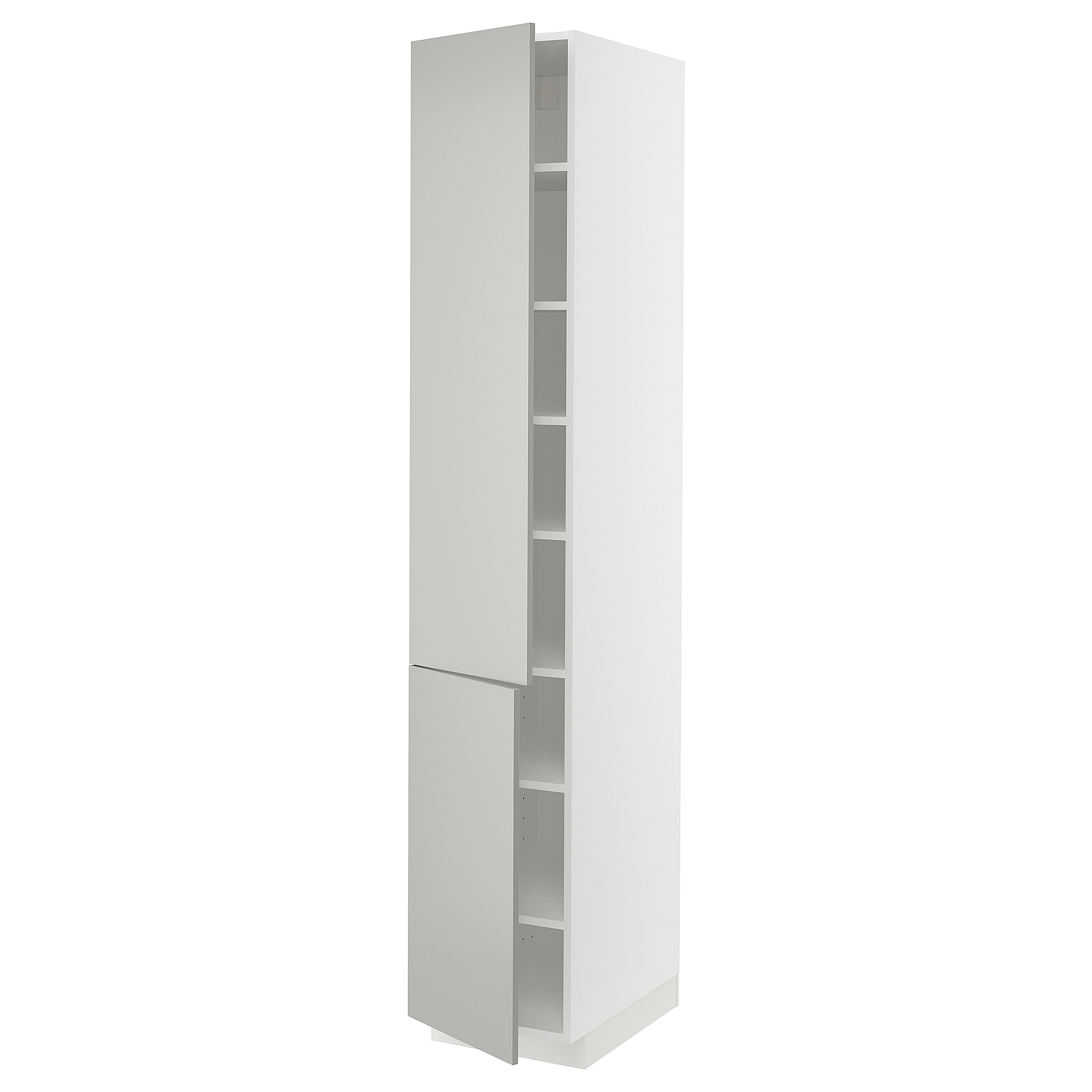 METOD high cabinet with shelves/2 doors