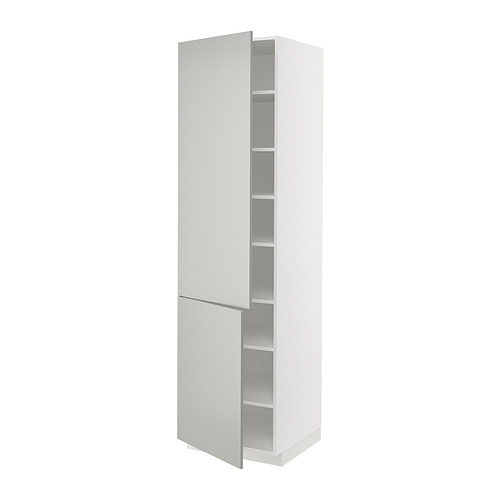 METOD high cabinet with shelves/2 doors