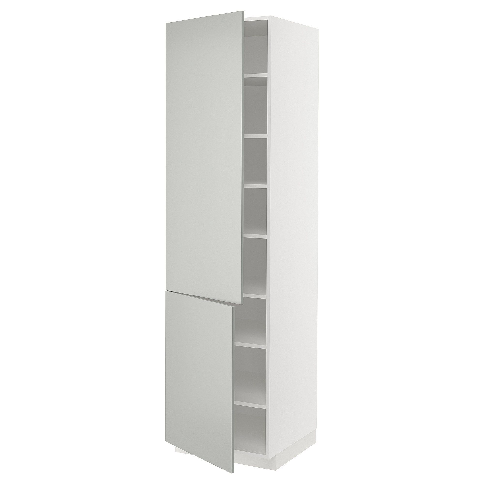 METOD high cabinet with shelves/2 doors