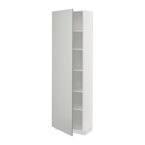 METOD high cabinet with shelves