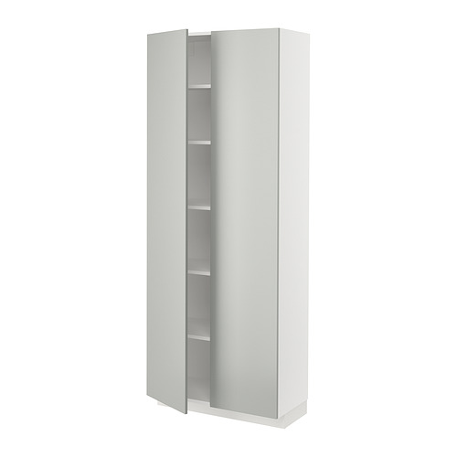 METOD high cabinet with shelves