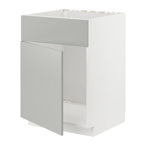 METOD base cabinet f sink w door/front