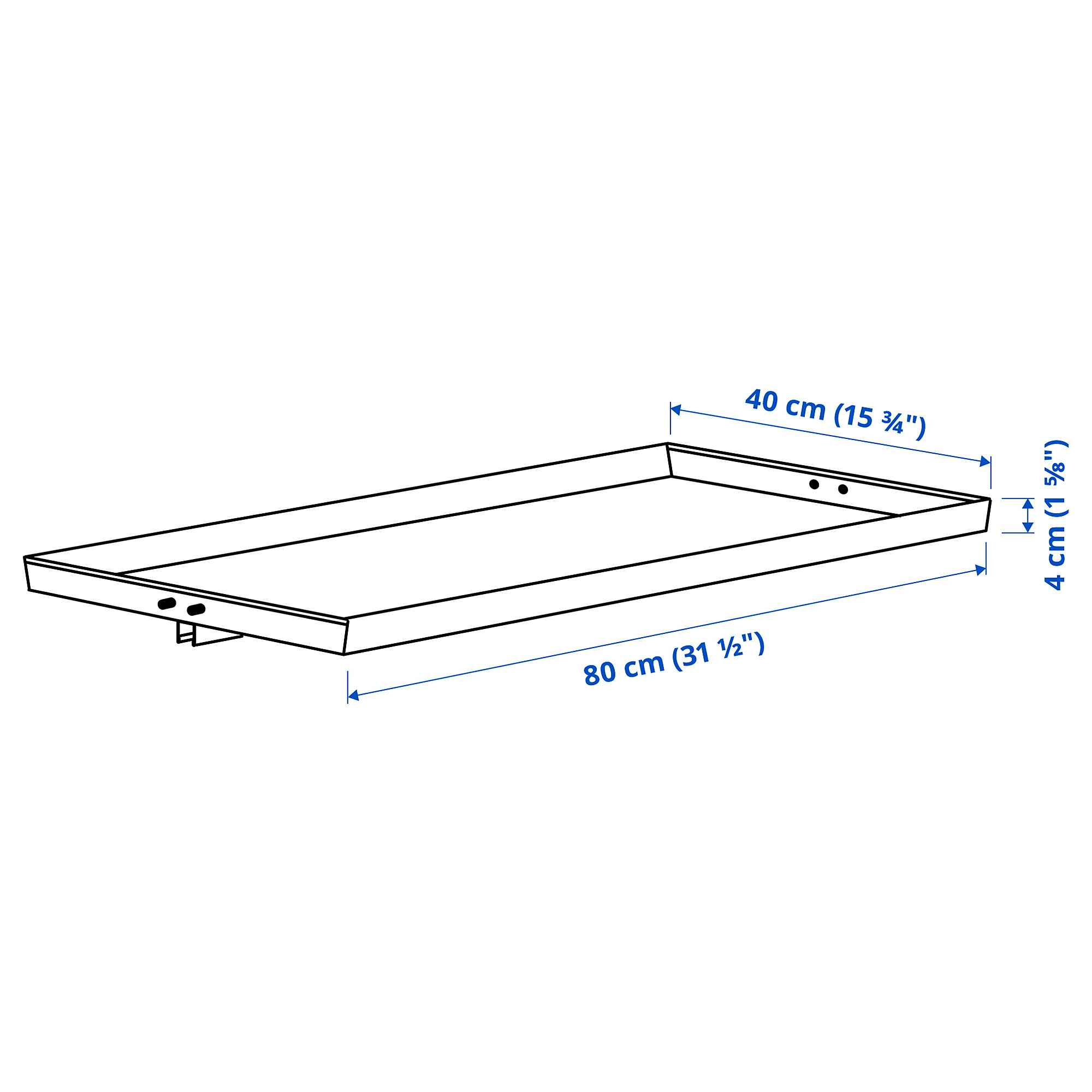 MITTZON display shelf for frame w castors