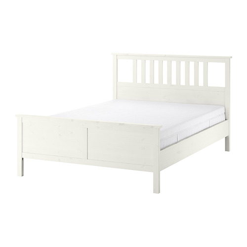 HEMNES bed frame with mattress