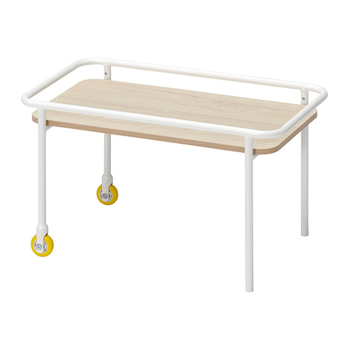 BRÄNNBOLL side table on castors