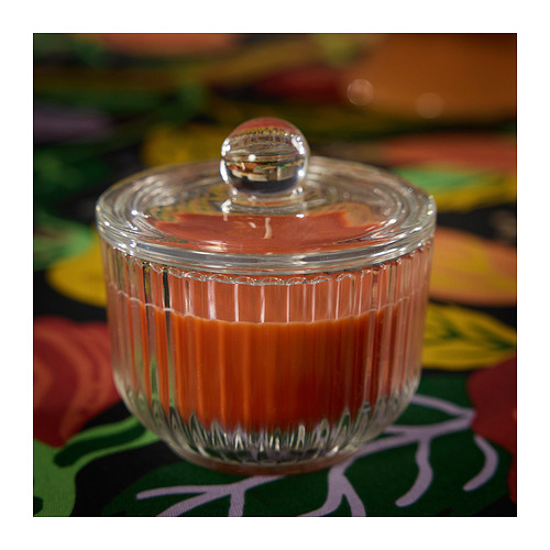 HÖSTAGILLE scented candle in glass