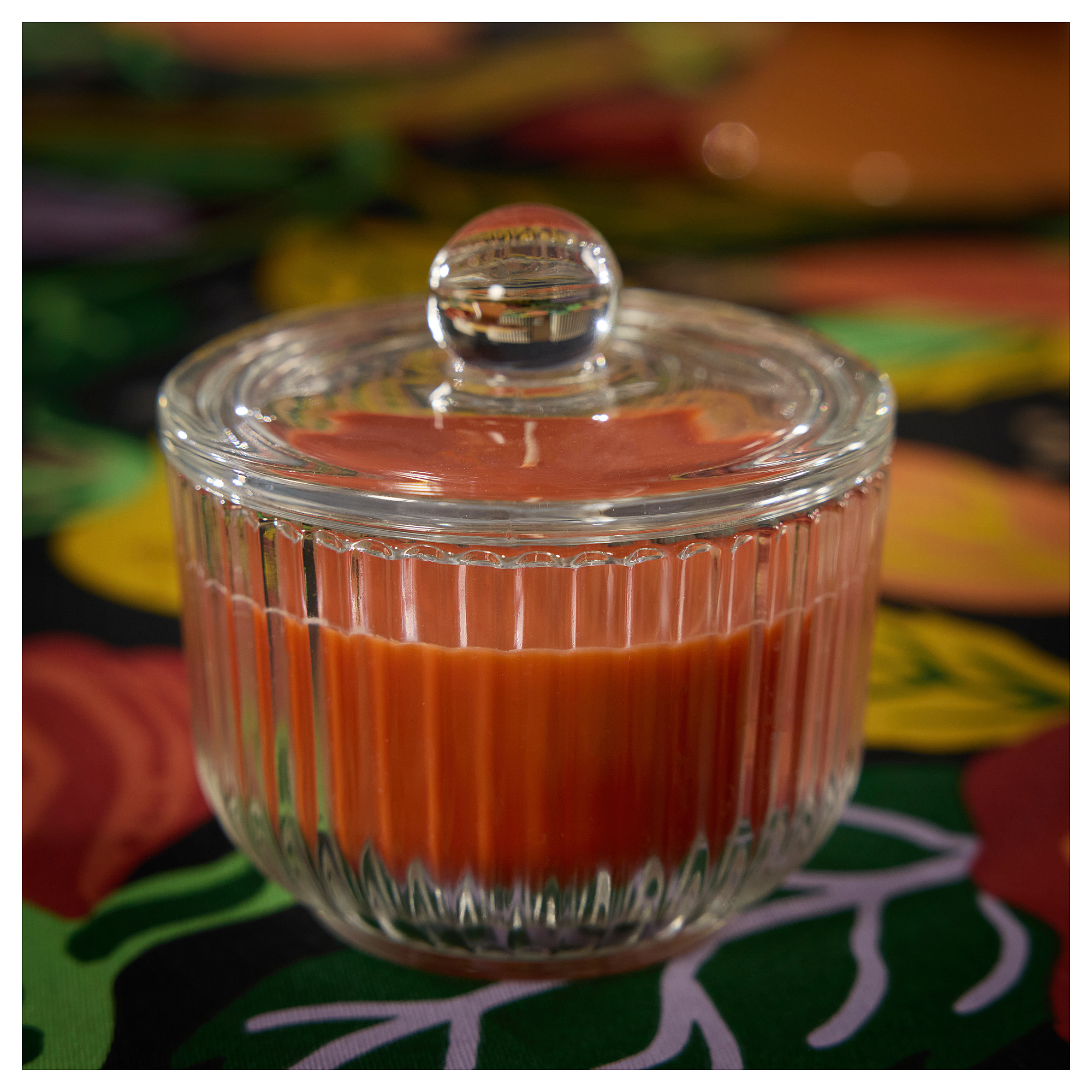 HÖSTAGILLE scented candle in glass