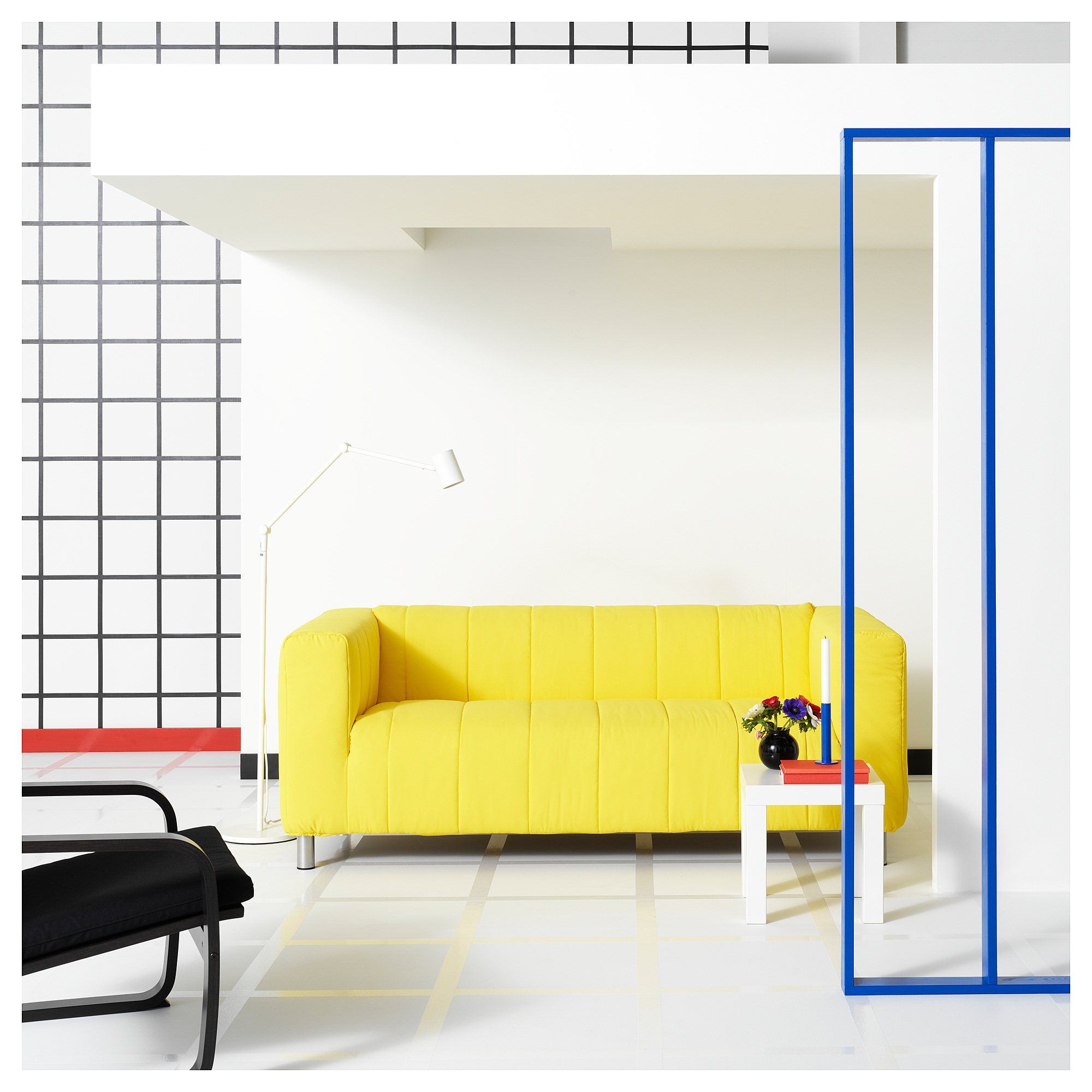 KLIPPAN - 2-seat sofa, Långban bright yellow | IKEA Taiwan Online