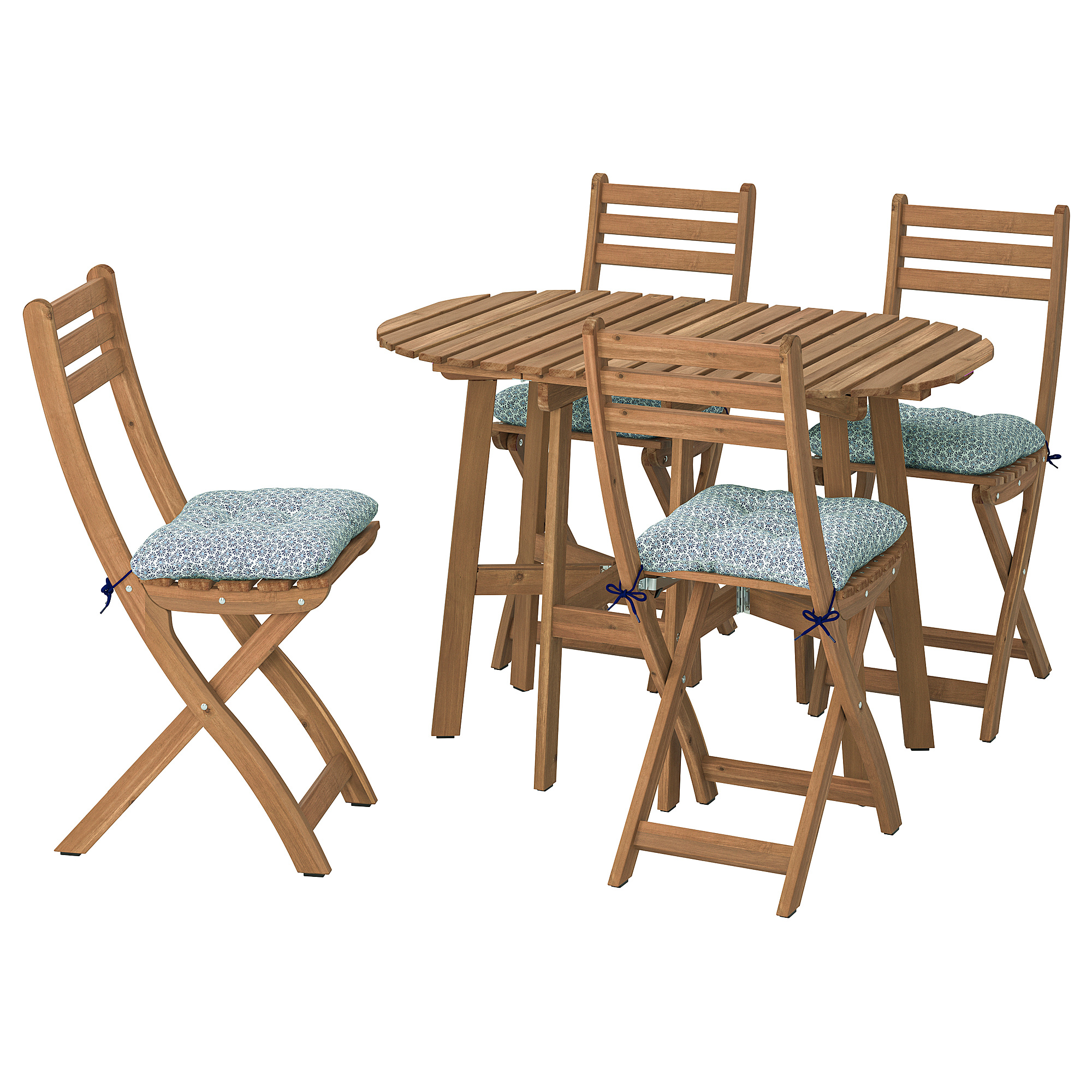 ASKHOLMEN gateleg table+4 chairs, outdoor