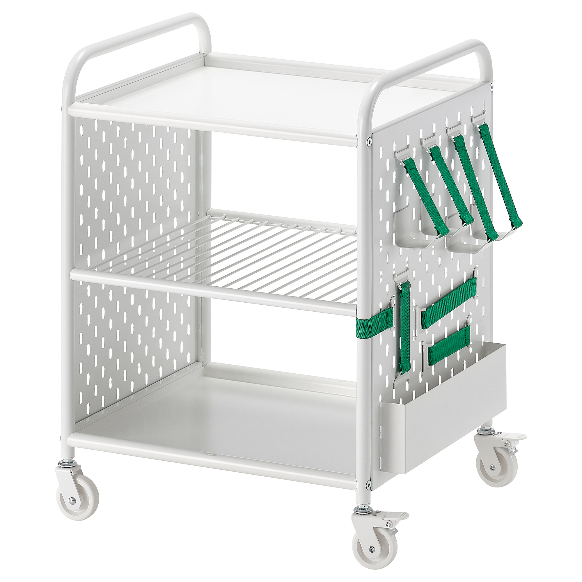 BRÄNNBOLL shelving unit on castors