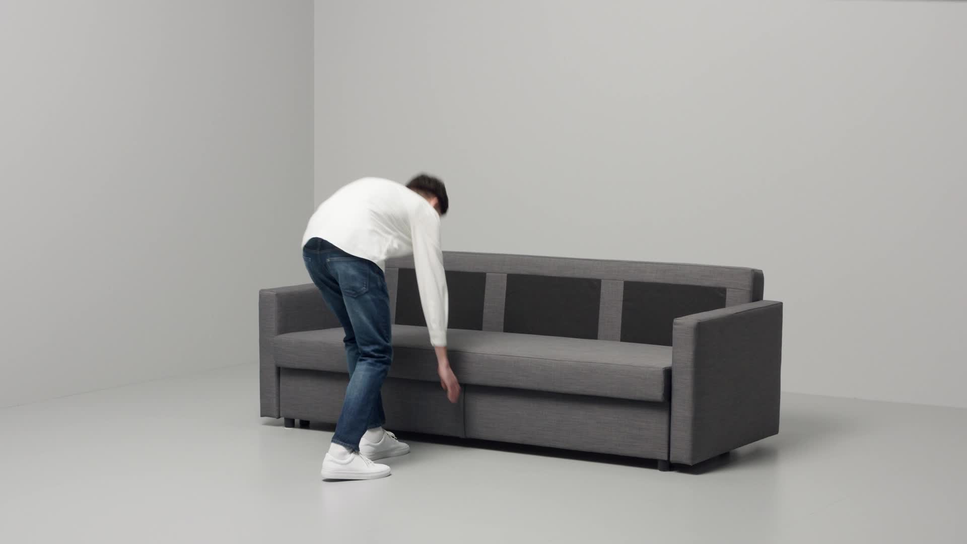 FRIHETEN Sleeper sofa, Skiftebo blue - IKEA