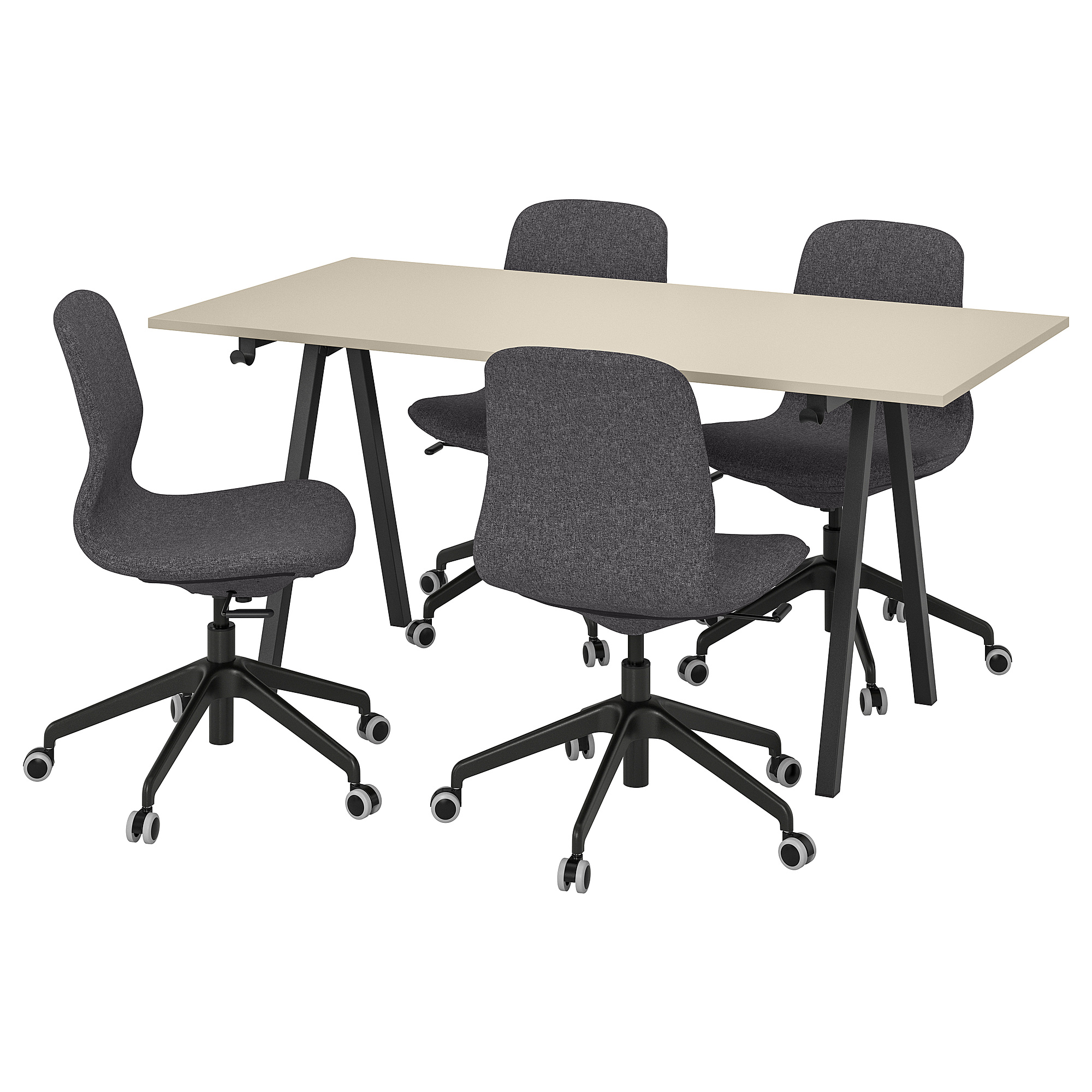 TROTTEN/LÅNGFJÄLL 會議桌和椅