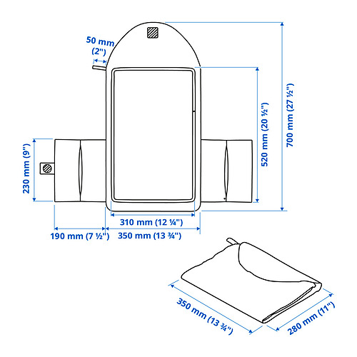 GRÖNFINK babycare mat