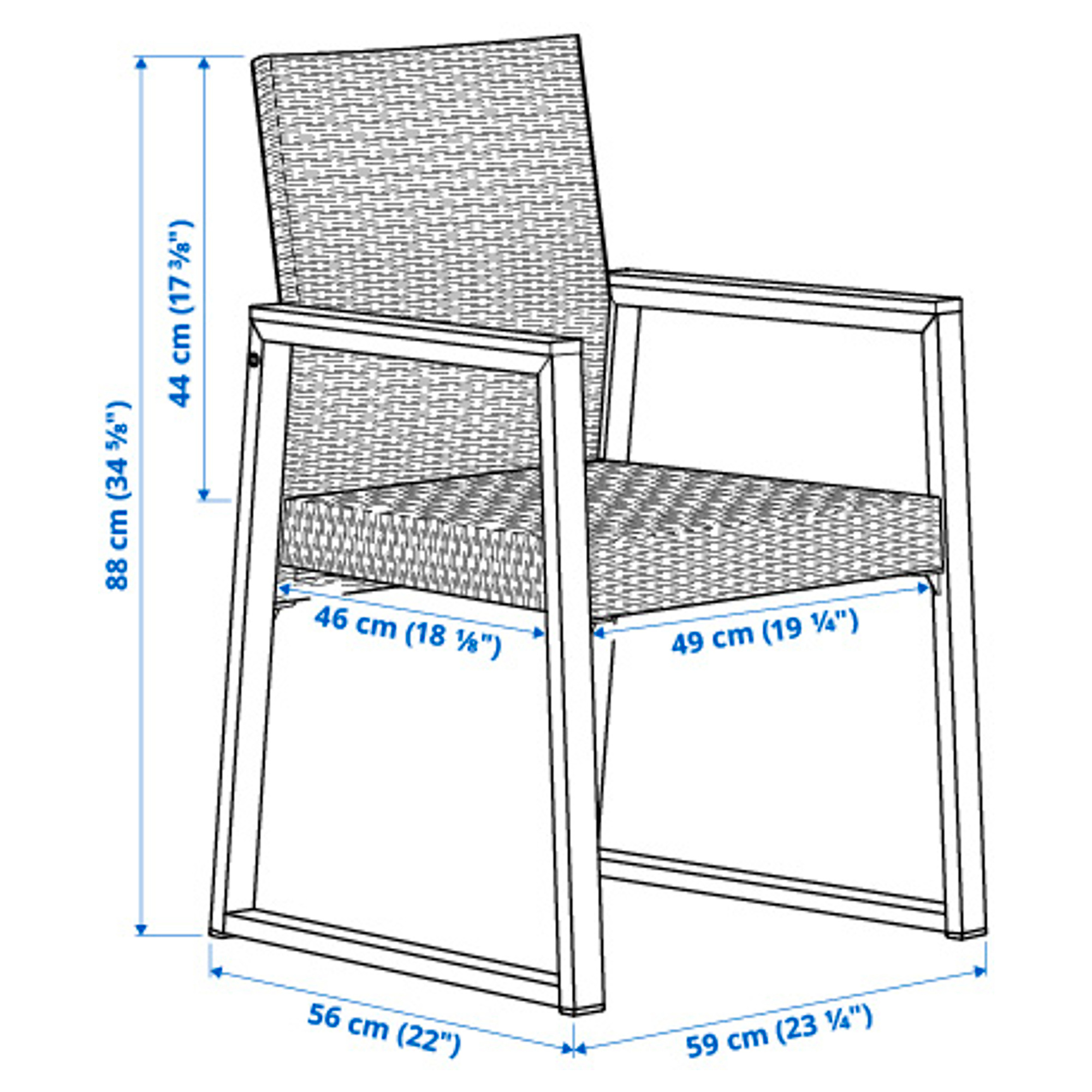 VÄRMANSÖ chair, outdoor