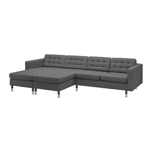LANDSKRONA 4-seat sofa with chaise longues