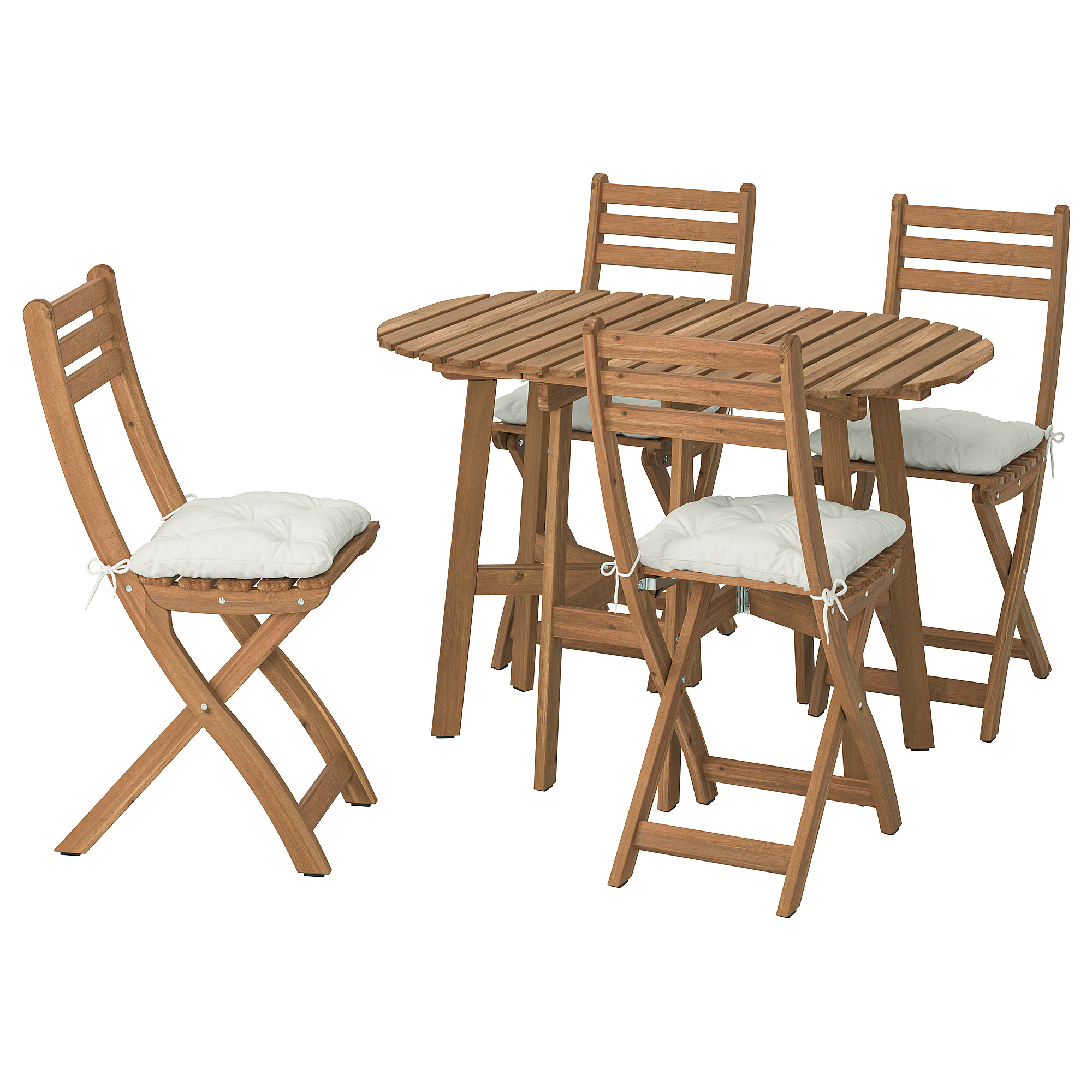 ASKHOLMEN gateleg table+4 chairs, outdoor