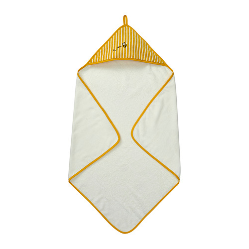 GRÖNFINK baby towel with hood