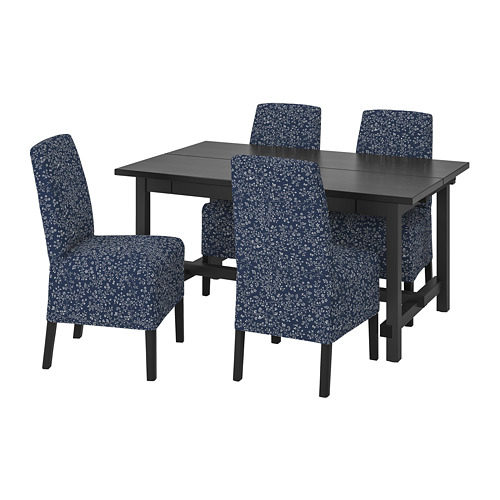 NORDVIKEN/BERGMUND table and 4 chairs