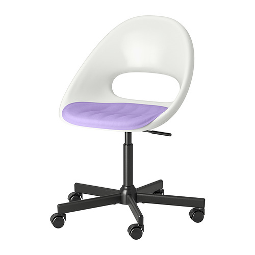 LOBERGET/MALSKÄR swivel chair + pad