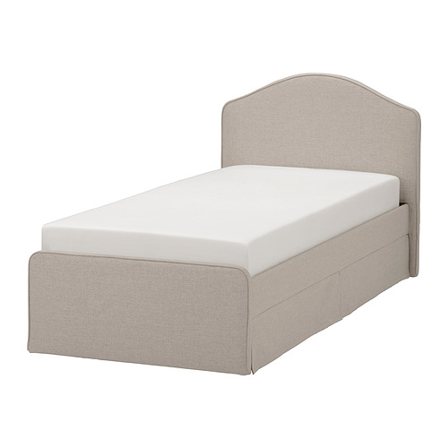RAMNEFJÄLL upholstered bed frame
