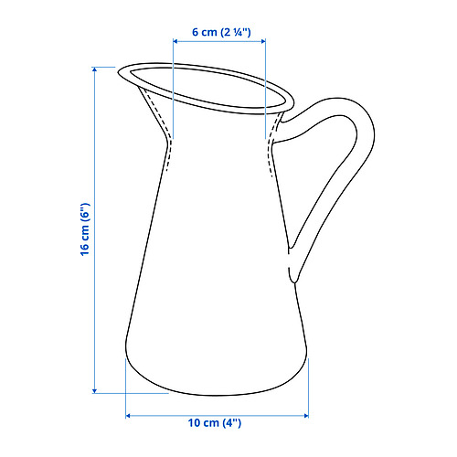 SOCKERÄRT - 花瓶/壺, 白色, 16 公分| IKEA 線上購物